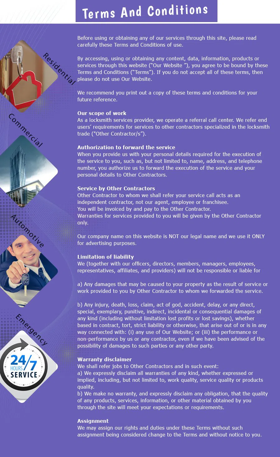 Cincinnati Elite Locksmith, Cincinnati, OH 513-275-3707 - terms-and-condition-n-19